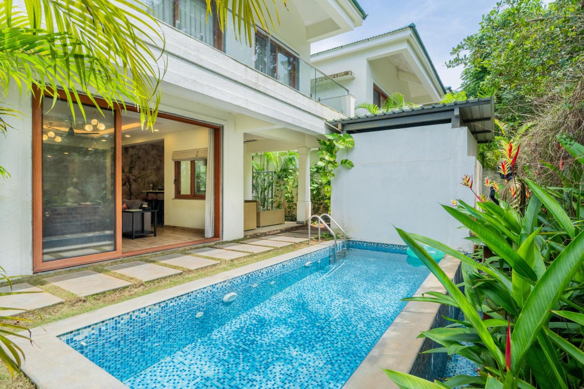 Elivaas 3 Bhk Pvt Pool & Bar - Villa Valerie Oxel Exteriör bild